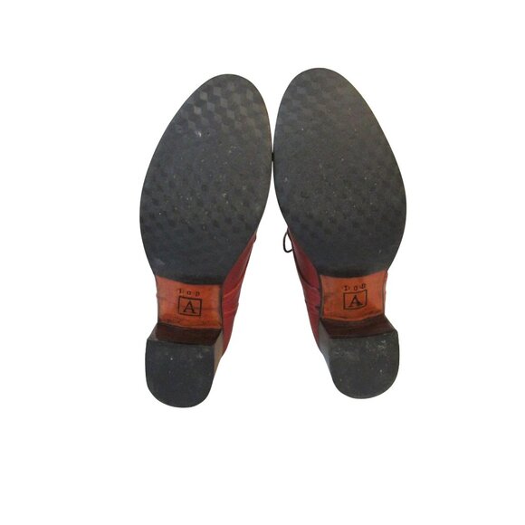 Adelante Women’s Burgundy/Pomegranate Leather Lace Up Boots SZ 10 w/extra laces - Picture 12 of 13